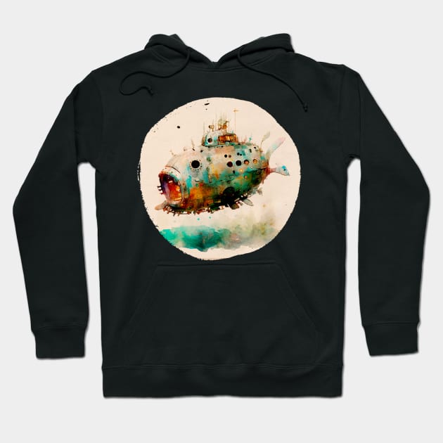 Submarine Hoodie by ginkelmier@gmail.com